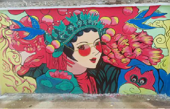 钦州墙体彩绘-网红墙