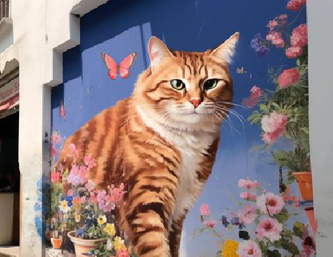 钦州自己绘制有个性的手绘墙