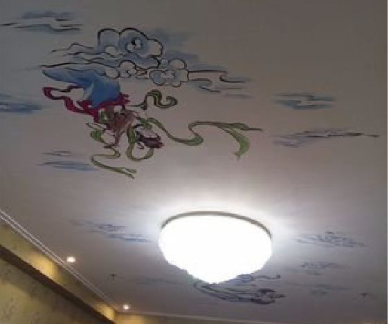 钦州如何快速绘制天花板上的手绘墙？