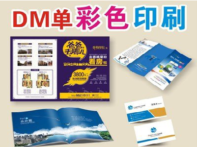 钦州单页印刷，色彩搭配简单。