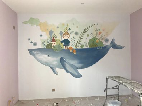 钦州手绘墙的特点及优势。